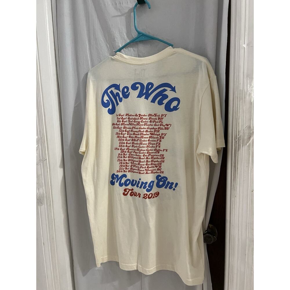 The Who 2019 Moving On Tour Tee Sz L Artwork By Chris Hopewell - Picture 5 of 5